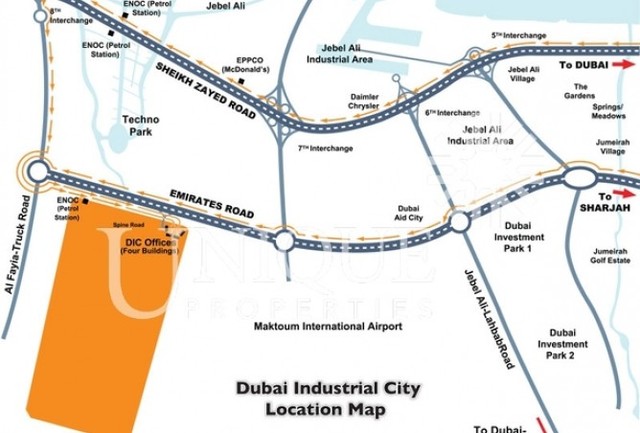 Dubai Industrial City Map Land For Sale In Industrial Zone, Dubai Industrial City By Unique Properties