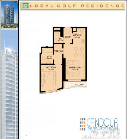  Image of 1 bedroom Apartment for sale in Dubai Sports City, Dubai at Global Golf Residence 2, Sports City, Dubai
